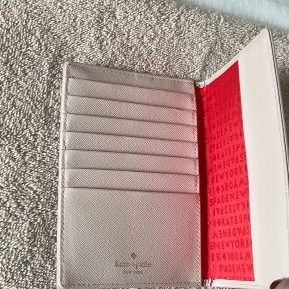 Kate Spade Gray and Red Wallet with Playful Appliqué - Picture 4 of 4